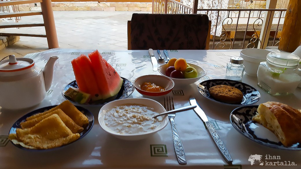 7-7 uzbekistan bukhara breakfast