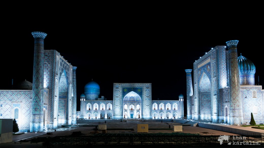 7-7 uzbekistan samarkand registan night